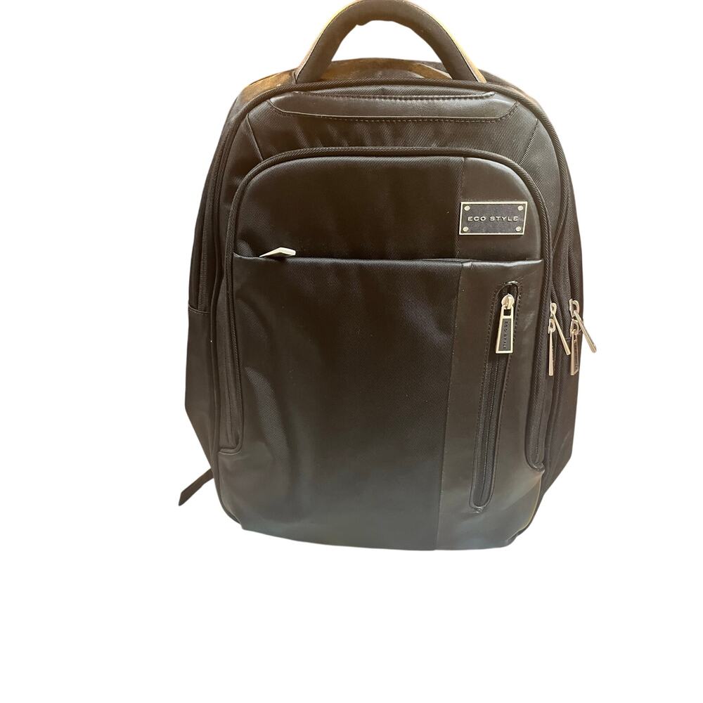Black ECO STYLE Laptop Backpack